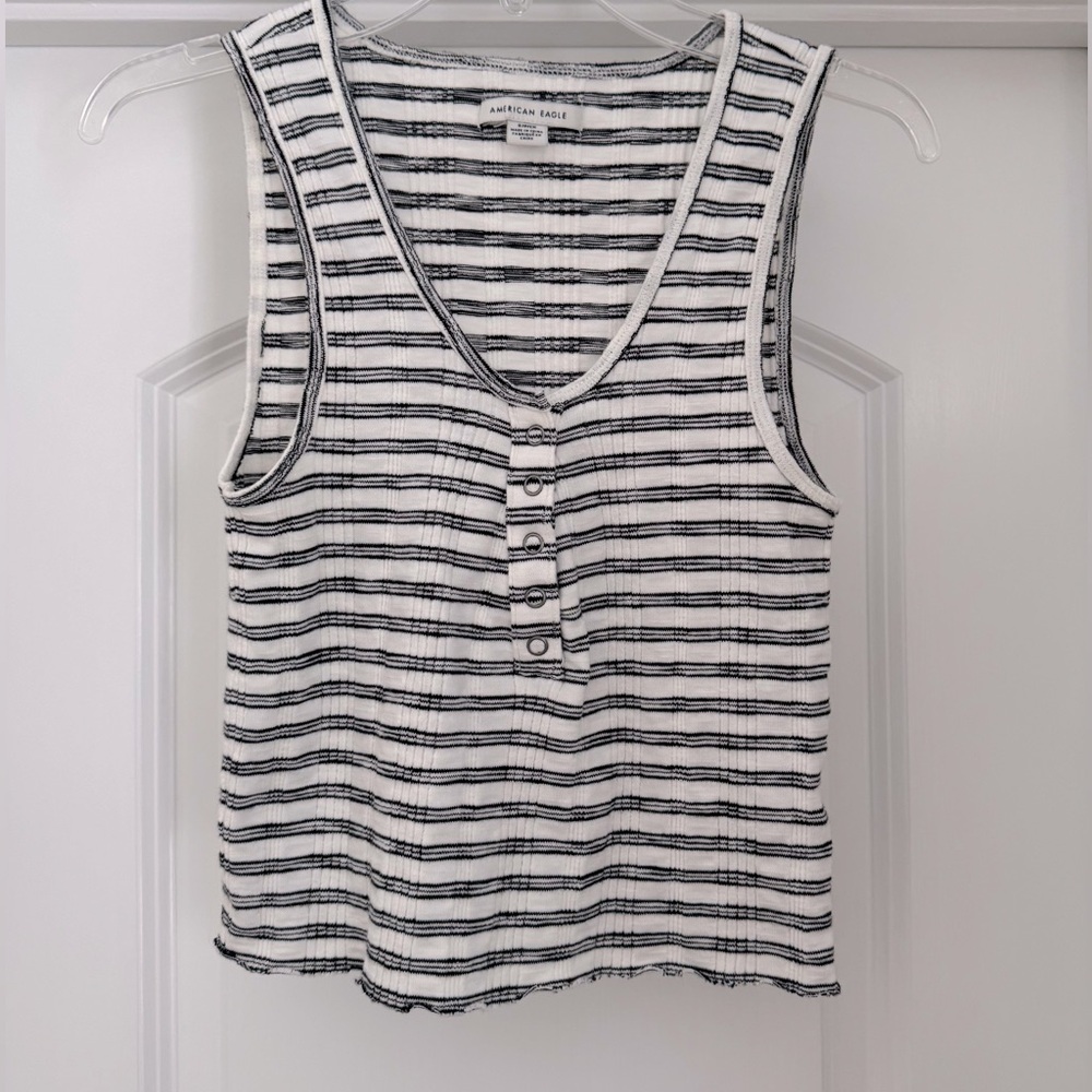 American Eagle Outfitters Striped Crop Top Size S